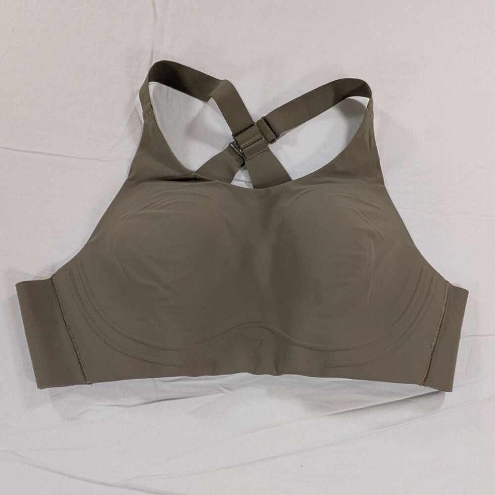 Gymshark Olive Green High Support Racerback Sports Bra